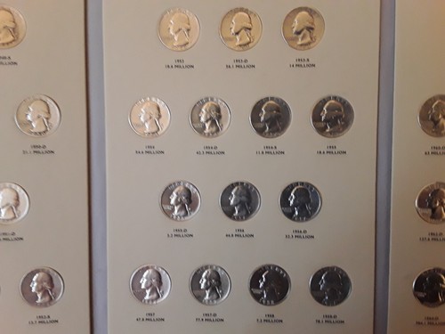 WASHINGTON SILVER QUARTERS 1948-64 (TOTAL COINS 40) - Bild 8 von 11