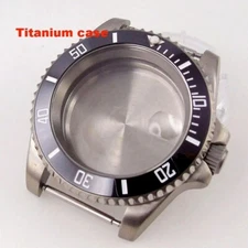 40mm 20ATM Diver Sapphire Titanium Watch Case For S NH34 NH35 NH36 ETA2824 Move