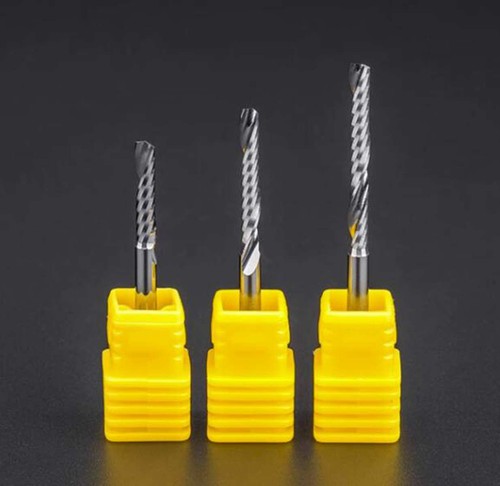 Shank Dia 3.175mm CNC Router Bits One Flute Milling Spiral Cutter For Acrylic - Picture 3 of 9