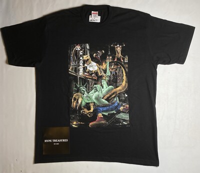 NEW SUPREME T-REX TEE BLACK XL T-Shirt SS23 BRAND NEW FAST SHIP