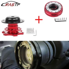 2X Universal 6 Hole Steering Wheel Quick Release Hub Racing Adapter Snap Off