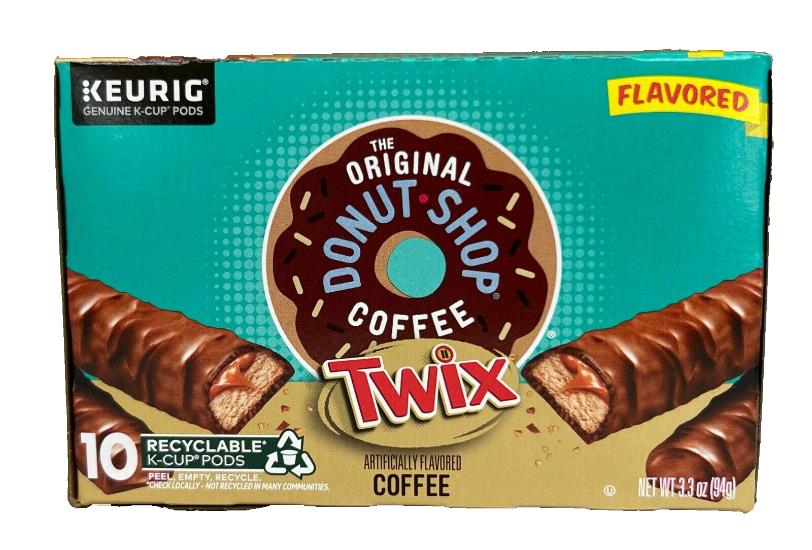 The Original Donut Shop Twix Flavored Coffee K Cups Keurig 10 ct 3.3 oz