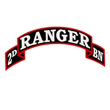 2nd Ranger Battalion Bumper Sticker Military Vinyl Soldier Decal 5"