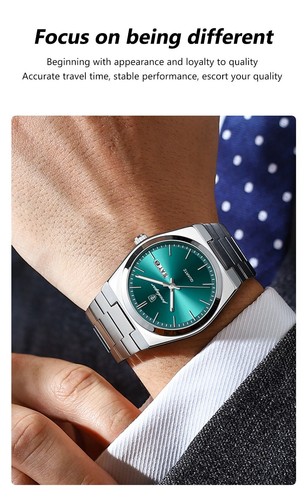 POEDAGAR new Luxury Quartz Man Wristwatch Stainless Steel Waterproof Date + box - Picture 6 of 10