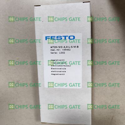 Festo MT2H 5/2 4,0 L S VI B 159452 Solenoid Valve New One MT2H5/24,0LSVIB Festo MT2H 5/2 4,0 L S VI B 159452 Solenoid Valve New One MT2H5/24,0LSVIB