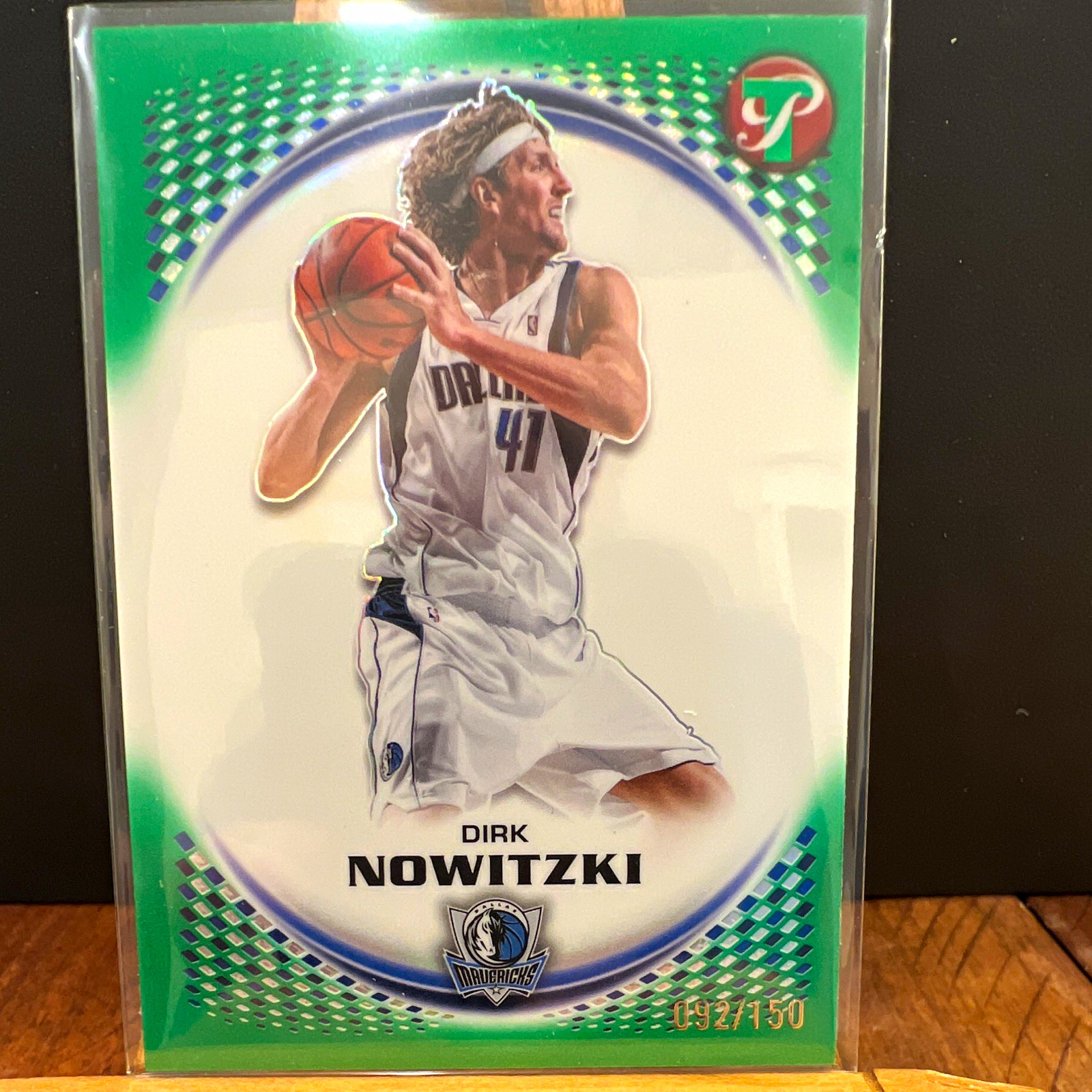 Topps Pristine 2026 Dirk Nowitzki Dallas Mavericks Green Parallel #101 /150