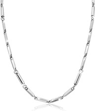 Titanium Steel Magnetic Necklace for Women Men Unisex, 6 Ultra Strength Column M