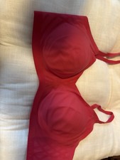 Honeylove Body T-Shirt Bra Wireless Molded Red Size L Hook  Eye Nylon/Spandex