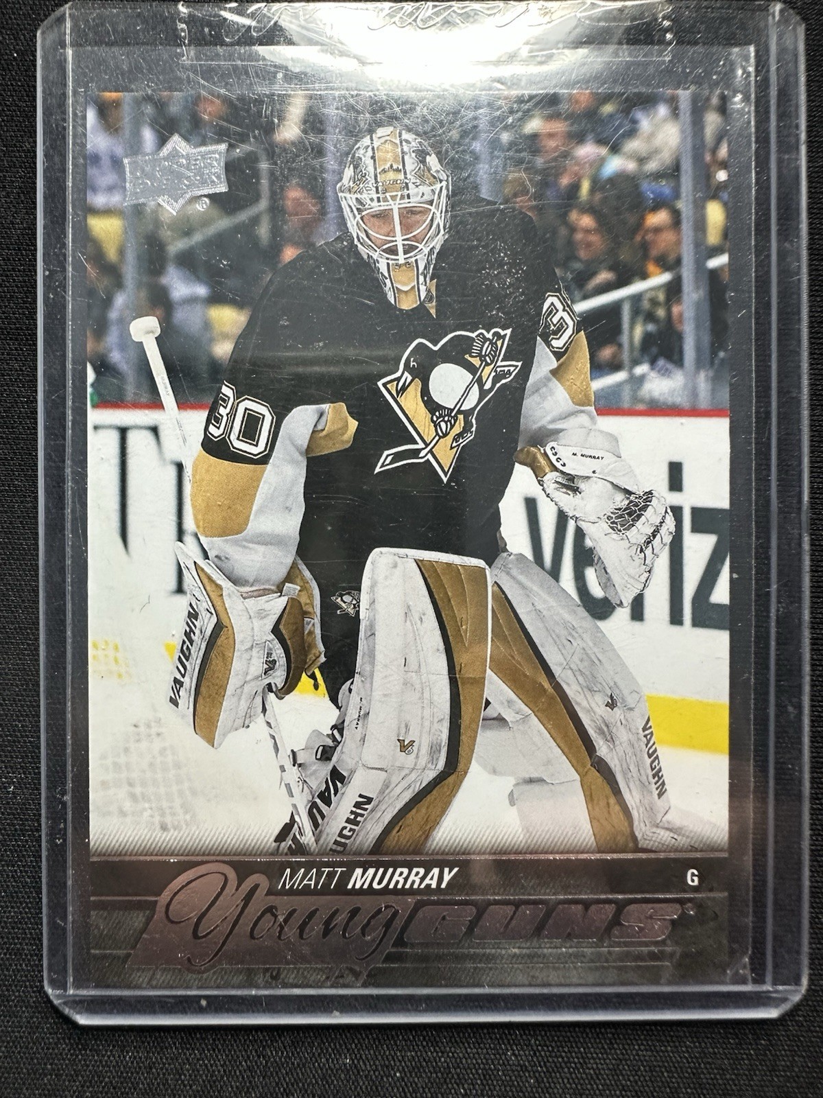 2015-16 UD #526 Matt Murray Young guns Rookie Card.