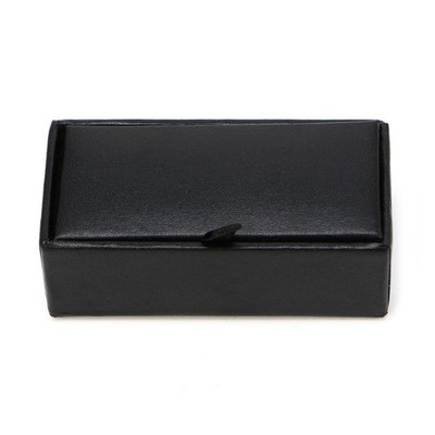 Cufflink Storage Box for Case Display Ring Organizer Tie Clips Leather Display f