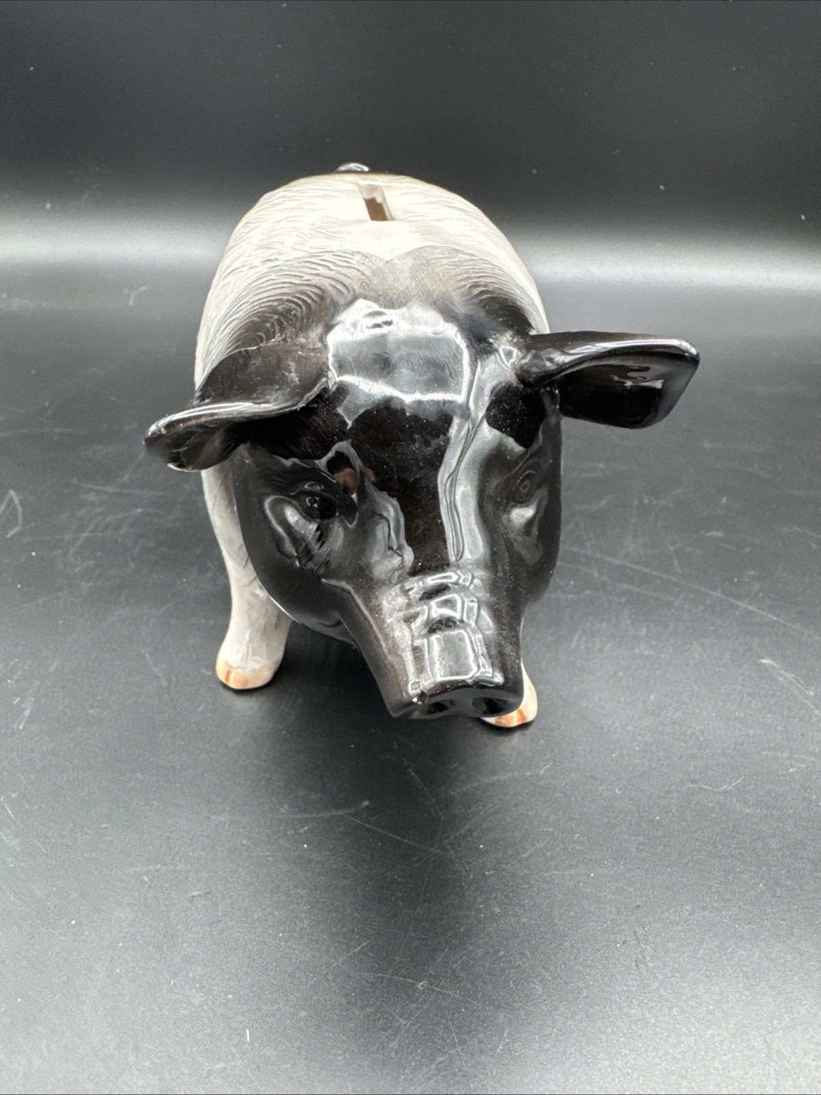 Vintage Otagiri Japan Piggy Bank / Cool Swear Jar! Ceramic Hand Painted See Pic