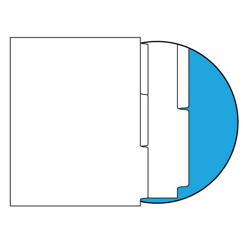 90#, 1/3 Cut, Blank Indexes, No Copier Mylar on Tab Area, Single Reverse