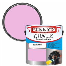 Chalk Emulsion Paint Pink Matt Finish Walls Ceilings Furniture Vinyl Home Tin