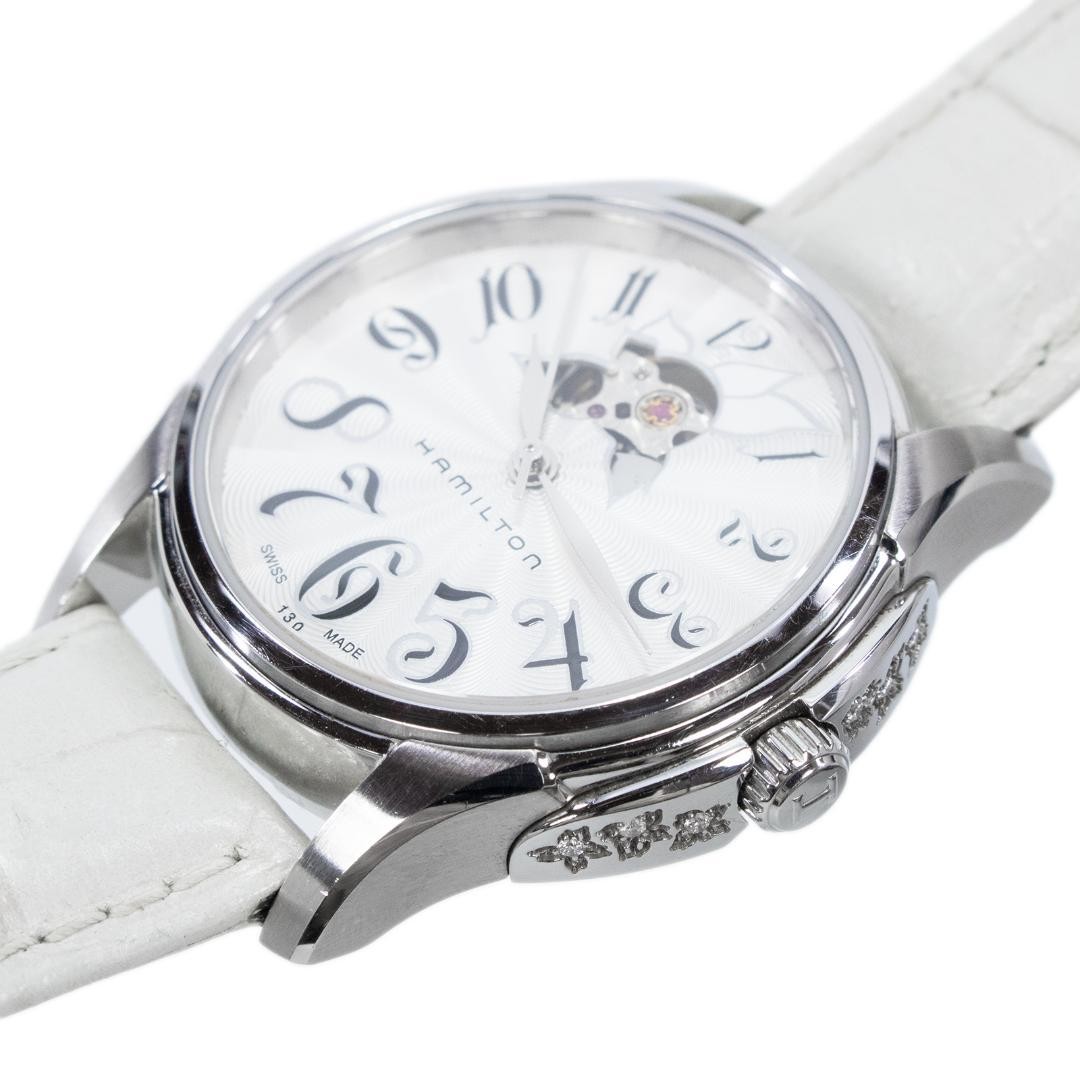 Hamilton Jazzmaster Lady Automatic Skeleton Flowe… - image 8