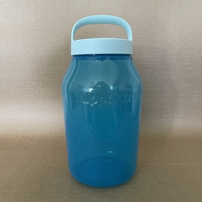 Tupperware XL Universal Jar 12 Cup 3 Qt. 3 L Jug Travel Food Storage Blue Aqua