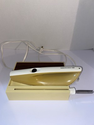 Hamilton Beach Scovill Electric Knife w Wall Mount #9178 Vintage Turkey Bread 