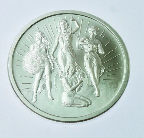 2020 Silver Shield Rising Virtues 1 oz .999 Silver Round USA Made BU in capsule