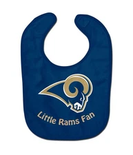 NFL Boys Little Rams Fan Bib, Blue, One Size