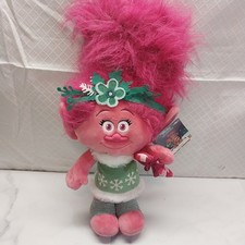 Trolls Poppy Holiday Greeter pink stuffed animal Large