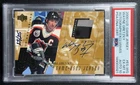 WAYNE GRETZKY PSA 6 2000-01 UPPER DECK UD EXCLUSIVES GAME JERSEY PATCH AUTO /25