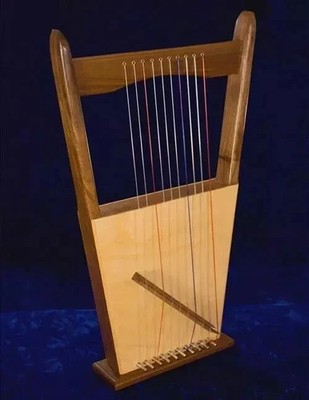 King David Harp Folk Musical Rosewood 10 Saiten Kinnor Harp Kind David Leier Harfe