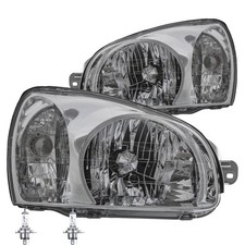 Halogen Scheinwerfer Set H4 für Hyundai Santa Fé I inklusive Lampen
