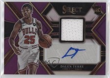 2022-23 Panini Select Rookie Jersey Purple Prizm 82/99 Dalen Terry Auto 12tf