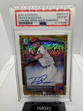 2025 Bowman Chrome Travis Bazzana Gold Shimmer /50 Auto PSA 10 CPA-TB