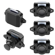 5 Pack Push Button Latch Cabinet Door Catch Keyless Cupboard Locks for RV Mot...
