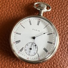 Vintage Elgin Pocket Watch 17J Grade 387 Mod 7 1920 16s VG Running