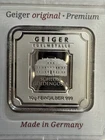 Geiger Edelmetalle Original 10 Gram .999 Pure Silver Square Encapsulated w/Assay