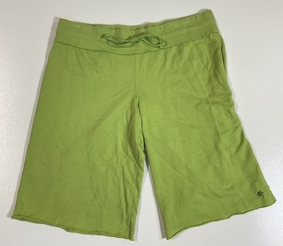 Vintage SO Wear It Declare Sweat Shorts Sz XL Lime Green McBling Surf Crush Y2K