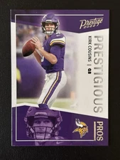 2022 Panini Prestige Kirk Cousins Prestigious Pros Card. Pack Fresh 🔥🔥🔥