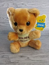 Vintage Dakin Golden Bear 1978 Plush Teddy Bear Nature Babies Stuffed Animal
