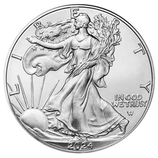 2024 $1 American Silver Eagle 1 oz Brilliant Uncirculated