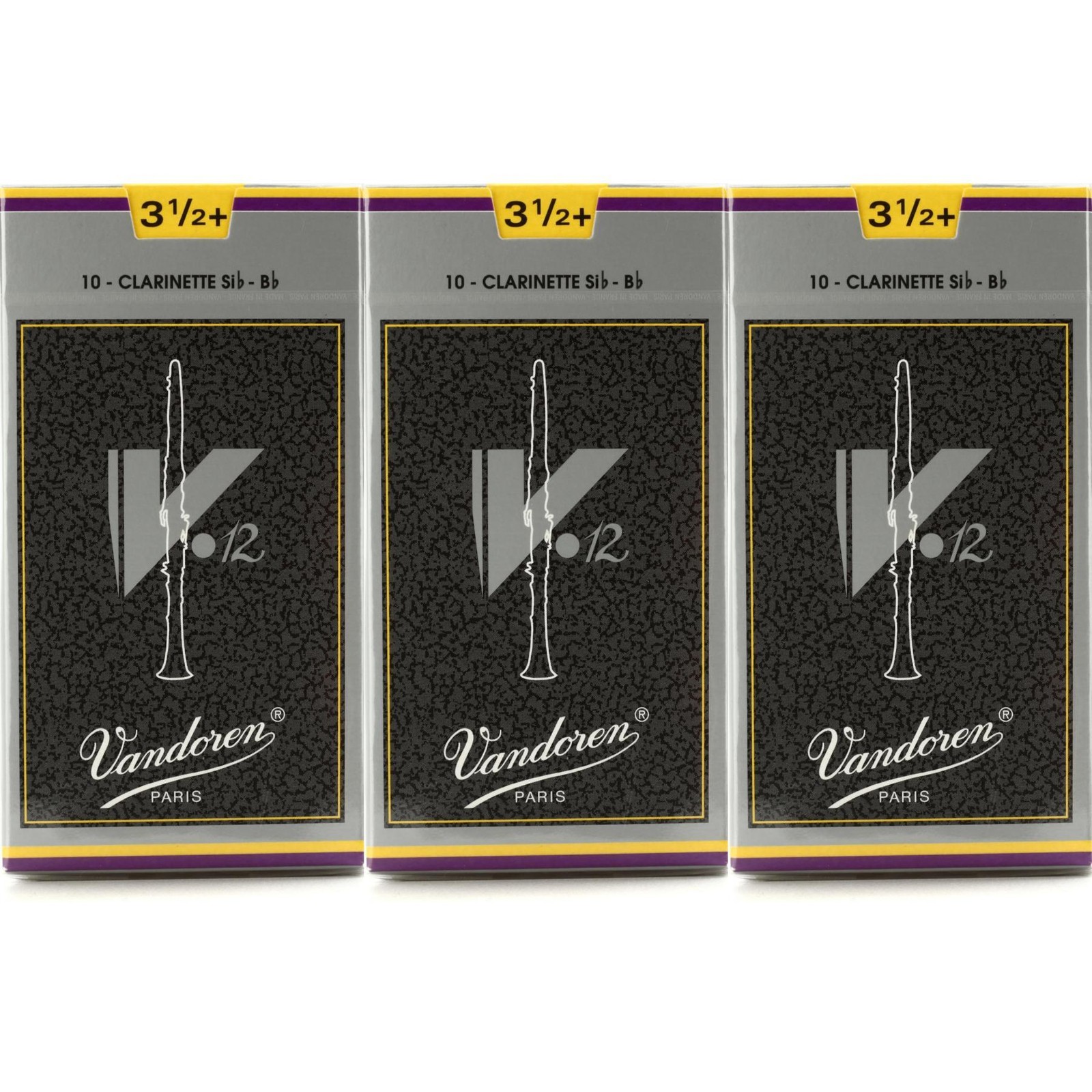 Язычок для кларнета Vandoren V12 Bb - 35 30 штук в упаковке 20290₽