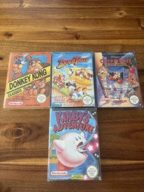 Nintendo NES Konvolut &ndash; Chip &rsquo;n Dale + Donkey Kong Classic + DuckTales + Kirby&lsquo;s