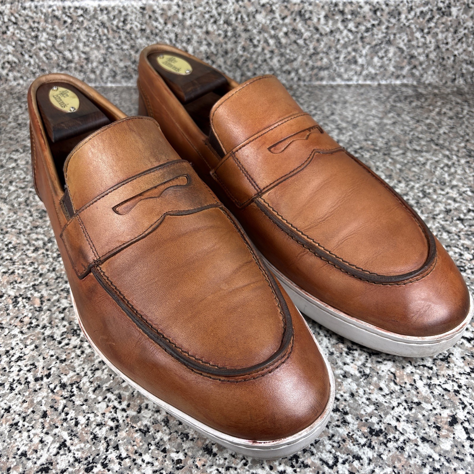 Allen Edmonds Randolph 5380 Chili Leather Penny Loafers Dress Sneakers 10.5EEE