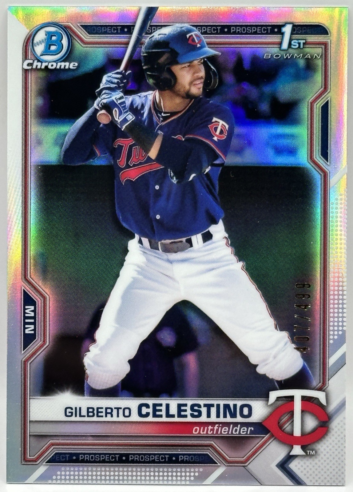 2021 Bowman Chrome - Prospects Gilberto Celestino #BCP-232 Refractor /499 1st