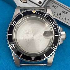 Retro Glass Watch Case 39.5MM Steel Case for NH35 NH36 Mechanical Movement