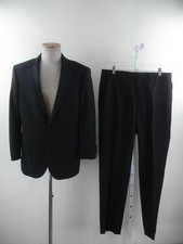 Men's 38R Jos. A Bank 2-Pc Slim Fit Formal Tuxedo Notch Suit Black Pants 34 X 32
