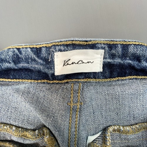 Kancan Jeans Womens 1 Medium Wash Y2K Cargo Low Rise Juniors Denim Baggy - Picture 8 of 9