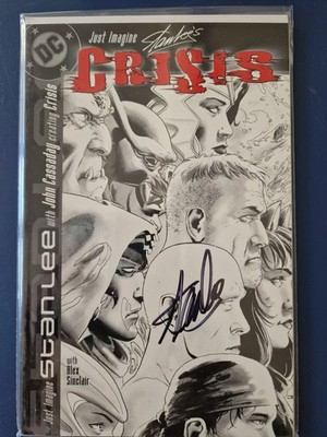 Just Imagine DC Stan Lee's Crisis # SIGNED By Stan Lee Yes DC COMICS SIGNED BY