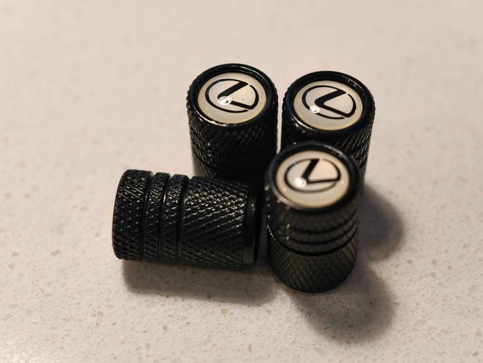 4x Tapas de vástago de válvula de neumático para coche camión se adapta a LEXUS Foto 3 de 3