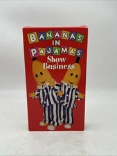 BANANAS IN PAJAMAS: SHOW BUSINESS VHS VIDEO, 4 SPECIAL EPISODES, W/ TEDDIES