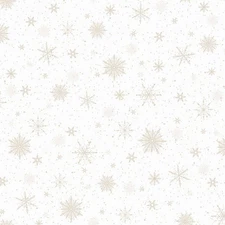 P&B Textiles - Believe - Snowflake Allover - White, Fabric BTY