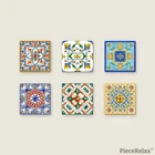 Vintage Flora Tile Magnet Set 96 Piece 3D Plastic Jigsaw Puzzle PieceRelax New