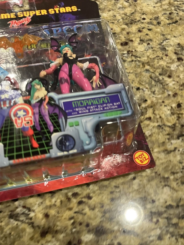 Figuras Videojuego Super Estrellas Marvel Capcom Capitán América vs Morrigan NUEVO EN CAJA NUEVO Foto 3 de 4
