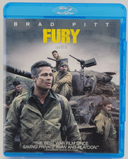 Fury Blu-ray DVD 2014 World War II Tank Brad Pitt Shia LaBeouf Movie Rated R