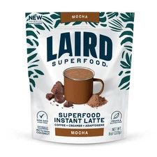Laird Superfood Mocha Instant Latte with Adaptogens – Mocha Latte packed with...